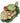 Ceramic Italian Majolica Vegetable Centerpiece 13"Diam.