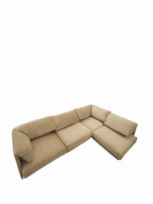 Range 4 Pc One Arm Sectional, Toast 91.5"W x 60.5"D