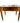 Vintage tavern table w/cut out mug shelves, 31h. 39W. 26.25D