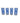 Set oF 4 MCM Blue Striped Glassware 6" x 2.5'