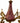 Continental Style Painted & Gilt 5 Arm Tole Chandelier,29 in. x 24 in. Diam.