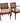 6 Century Chair Co. Regency Style Dining Chairs, 2 Arm, 4 Side