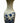 Chinese B&W Bird & Flower Porcelain Mallet Vase, H. 23.5 in. x 10 in.