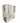 Contemp. Block Crystal Asymetric Bud Vase 4.5"h x 4"l x 1.5"w