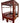 Chinese Carved Red Lacquer Wedding Bed, H. 88 in. x W. 87 in. x D. 62 in.