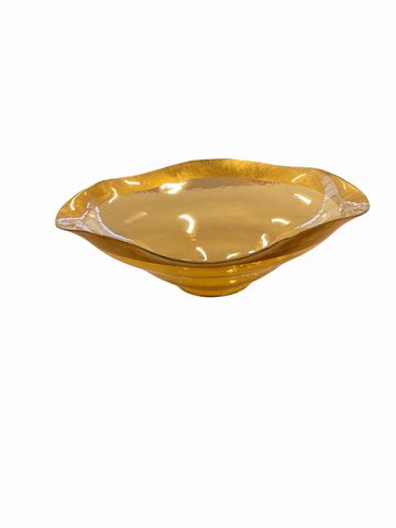 Gold Rimmed Decorative Bowl14"x5"