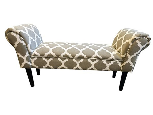 Small Upholstered Bench, 40x11x21" (AS-IS)