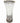 Mikasa "Jamestown" crystal gold-rimmed vase, 10" h, 5" diam.