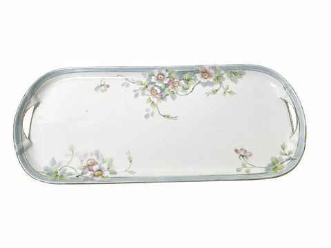 Vintage Hand Painted Dresser Tray 14"x6"