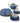 7-pc Royal Danube "Blue Calico Rose Chintz" dessert set w/ gold trim: teapot, 4