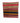 Black/orange/green/red flat-woven Turkish kilim pillowcase, 16" x 16"