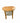 Side table w/lower frosted glass shelf, 24H. 24.75W. 22D.