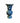Vintage Chinese Blue & White Porcelain Yen-yen Style Vase 10x5"