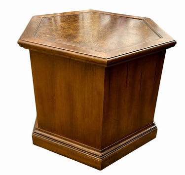 MCM Hexagonal Walnut Side Table