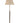 Pottery Barn adjustable-height nickel floor lamp w/ 2 settings & ivory shade