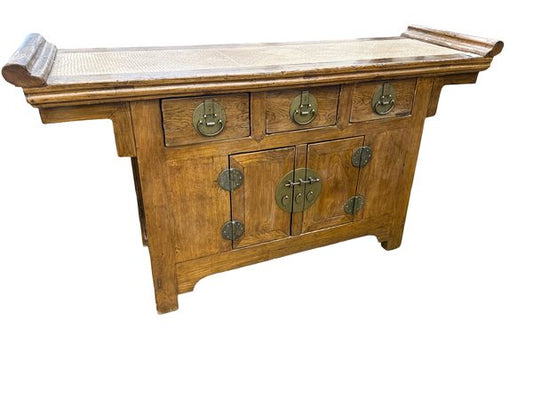 Solid Wood Asian Console Table 61"x18"x33"