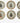 Set of 6 Lenox World Christmas Tree PLates, random dates 9"Dia