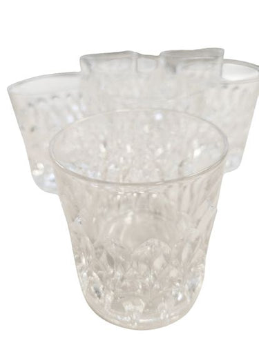 7  Nachtmann Deep Cut Kristal "Edelweiss"  Old Fashion Glasses
