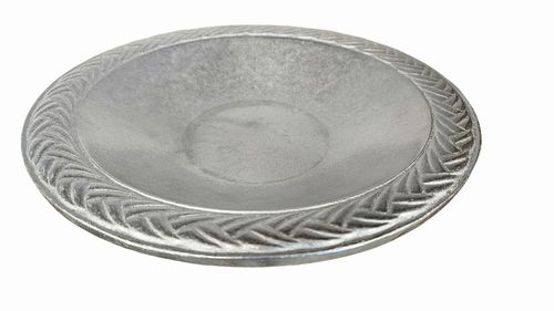 Wilton Pewter  Serving Dish, Patio Braid 12"Dia x 2"H