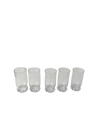 Five Imperial Candlewick Drinking Glasses 5.5"x3"