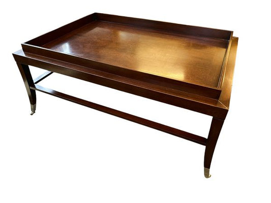 Kravet Cosgrove Mahogany Coffee Table, 42x30x17.5"