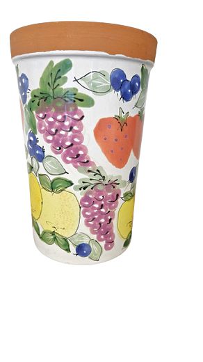 Mesa Ceramic Wine Cooler/ Hungarian Signed Design 5"D x 8"H