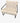 Contemporary Leather Tufted Chair with Metal Arms/Legs (Lt Gray)