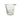 Glass Ice Bucket w/ Frosted Glass Dots 7.5"Hx9"D