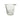 Glass Ice Bucket w/ Frosted Glass Dots 7.5"Hx9"D