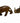 Carved wood mid-century lion and warthog from Africa, 4" h, 9" w, 2.5" d (lion)