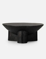 LAGOS drum-style coffee table, (AS IS) 36" W x 36" D x 15.25" H