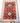 Russet/navy/beige tribal Kazak-style wool rug, 4x6'