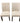 Pair of beige linen side chairs, 22x18x37"