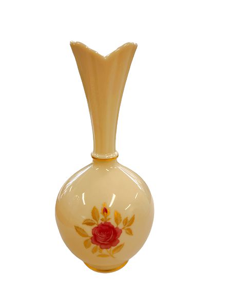 Lenox Lg Bud Vase w/Single Rose, 8"h