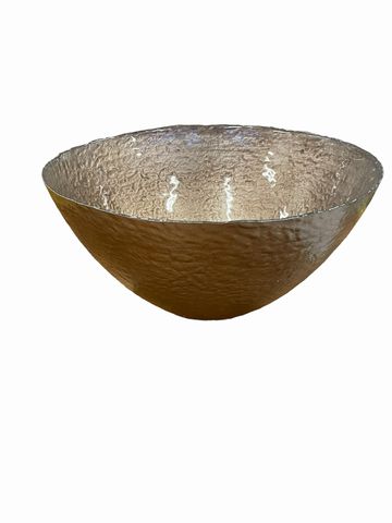 Decorative metallic bowl, 13.5Dx7"H
