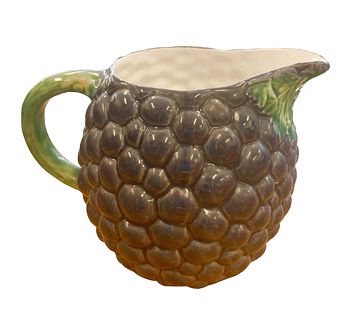 Grape design pitcher from Portugal, 5.75" h