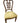 PAIR - Upholstered Dining Chairs (Lt Green Floral)