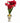 Faux amaryllis in pedestal urn, 24"H